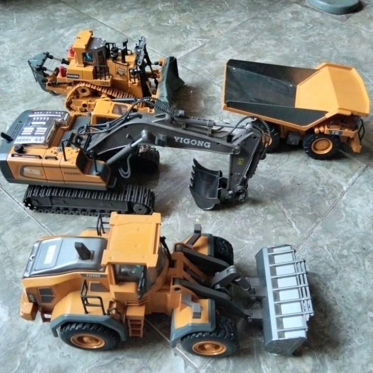 Bodi set rc excavator str strong super yigong damtruk loader buldoser yigong