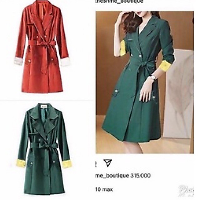 blazer panjang ala korea, gucci coat 2warna