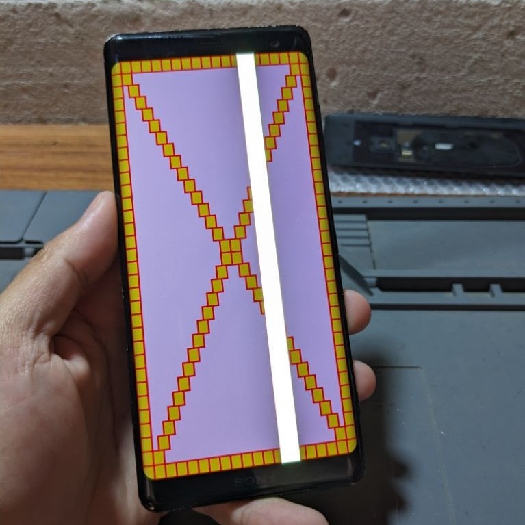 LCD Sony Xz3 Original Copotan BISA PAKAI (MINUS SESUAI FOTO)