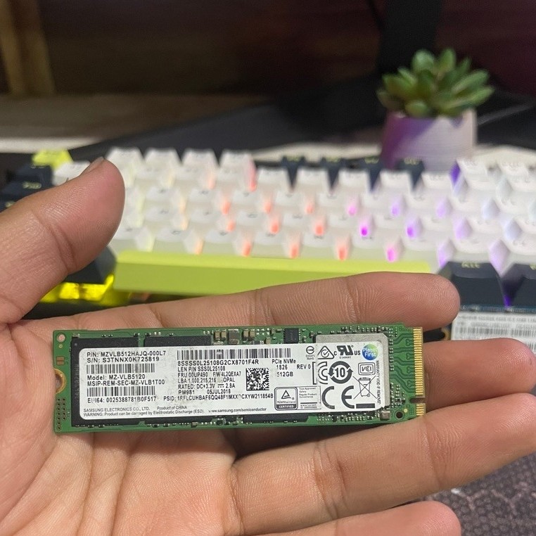 Ssd nvme samsung 512gb (second )
