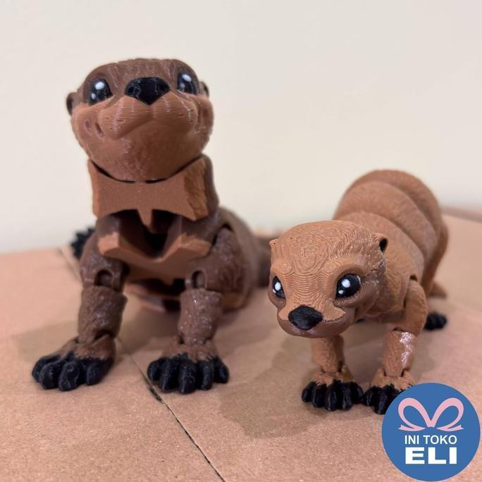 Otter Bergerak Figur Koleksi & Dekorasi Lucu Toy Mainan