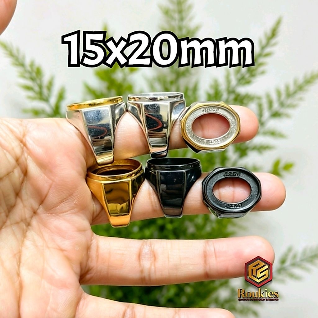 Ikatan Cincin Titanium Tanam 15x20mm -3