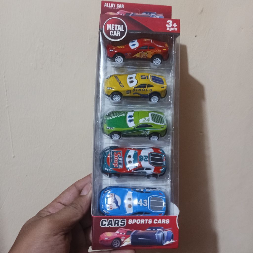 Mainan Cars Lightning Mcqueen Mini Set  - Mobil Mainan Koleksi Anak Laki Cowok