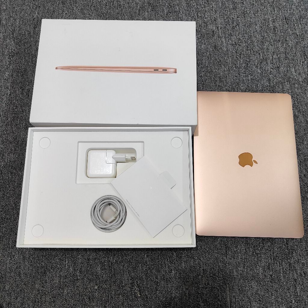 SECOND MACBOOK AIR M1 RAM 8 SSD 256GB GOLD EX IBOX BH 90% CC 143KALI EX IBOX