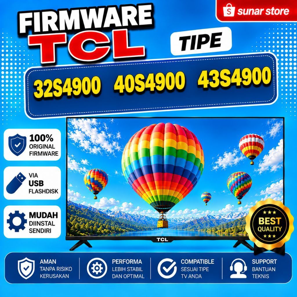 FIRMWARE TV TCL 32S4900 40S4900 43S4900