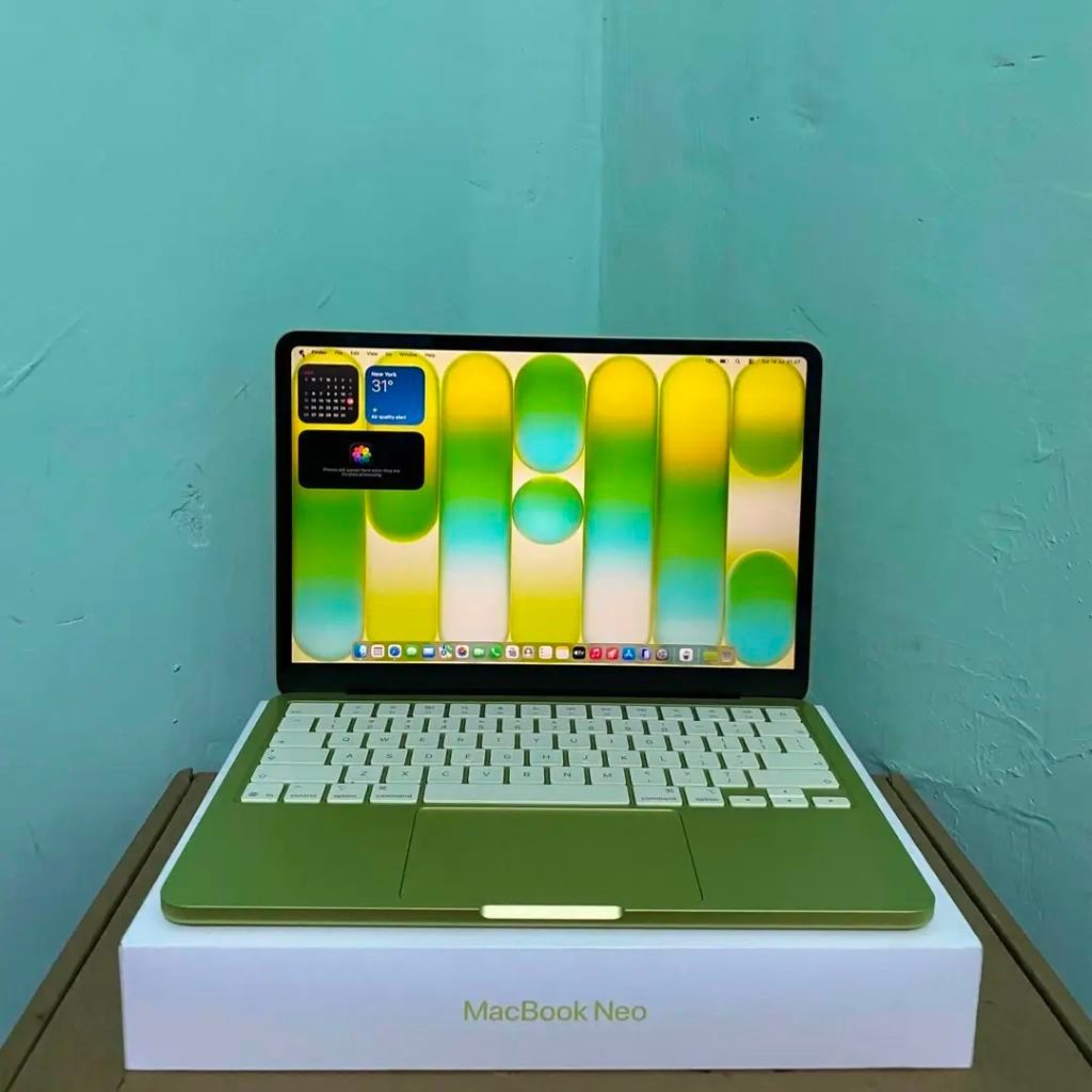 SECOND MACBOOK NEO CITRUS RAM 8GB SSD 256GB BH 100% GARANSI AKTIF JULi 2027 IBOX