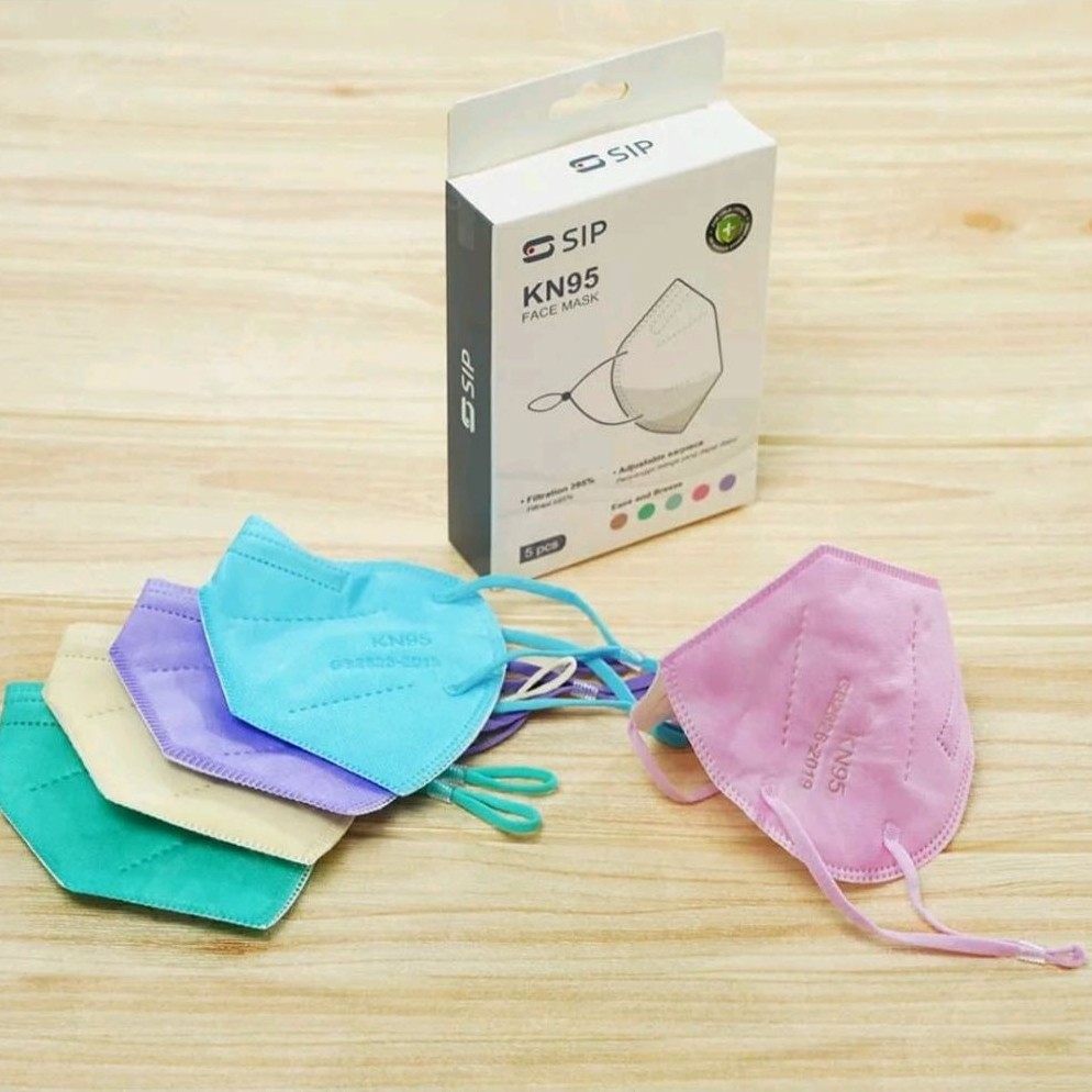 S-Sip (Ace Hardware) - Masker KN-95 Bright Series / Pastel Series (Dikirim Random) - Isi 5 Pcs per B