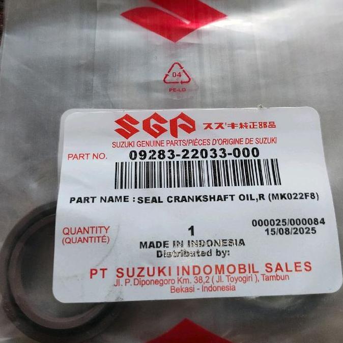 09283-22033- seal kruk as kanan skyve hayate orinal seal maghnet