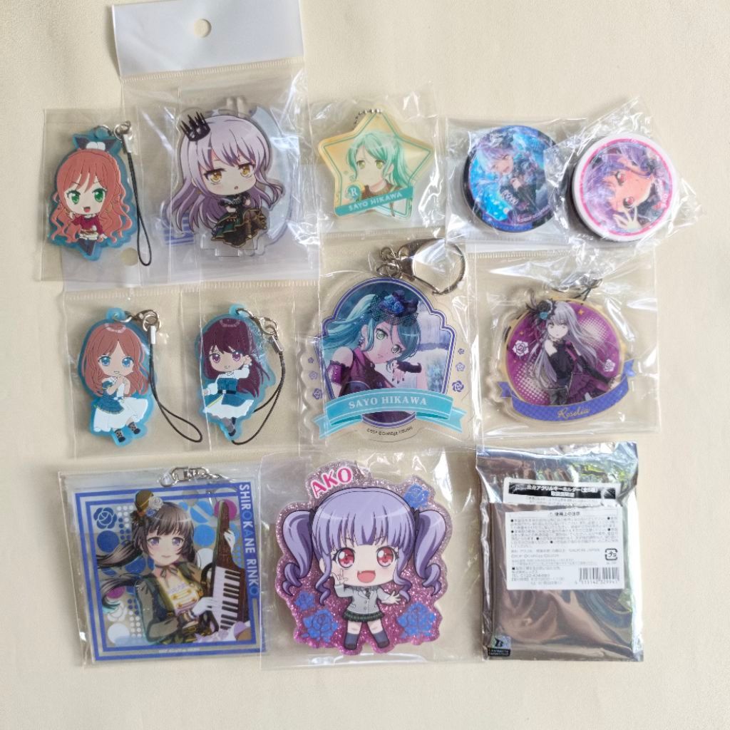 (UPDATE SEPTEMBER) Ave Mujica MyGO Roselia Bang Dream Bandori keychain ganci strap block official