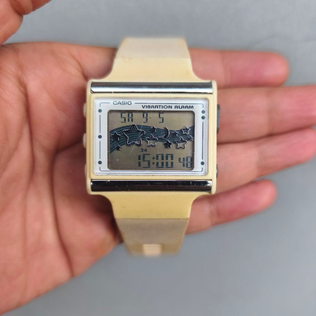 JAM TANGAN RARE CASIO LDF-11 VIBRATION ALARM VINTAGE BEKAS SECOND