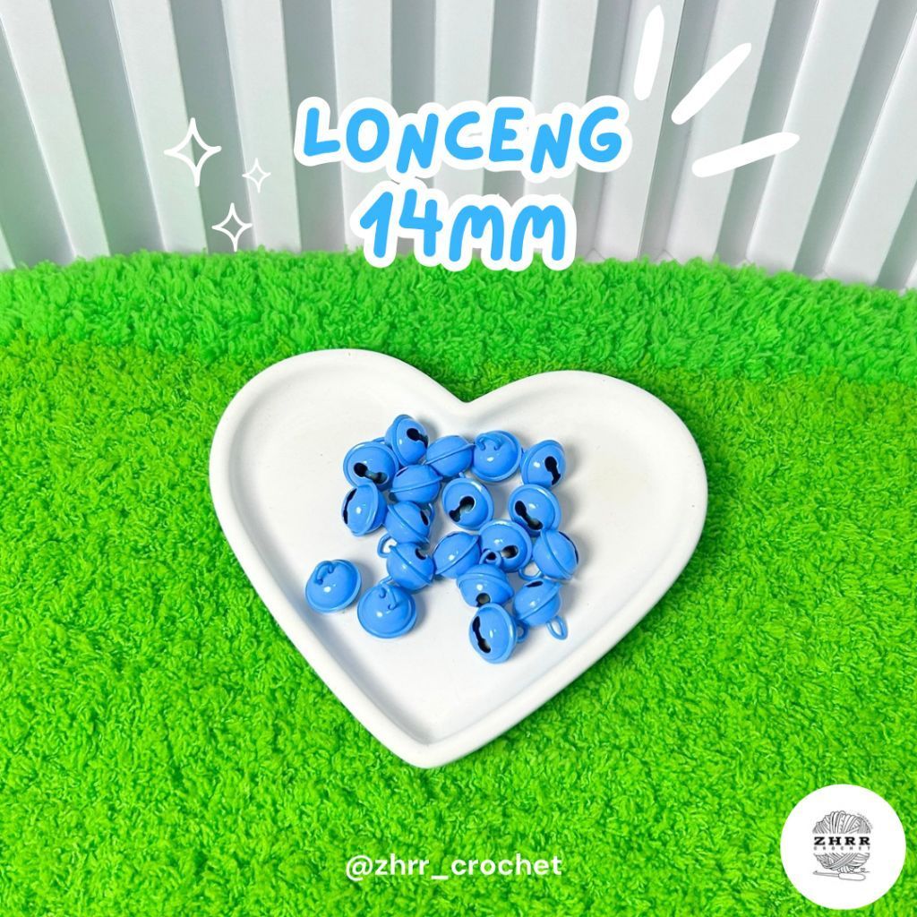Lonceng Kecil Hias Warna-Warni 14mm / Lonceng Kerincing [1 Pcs]