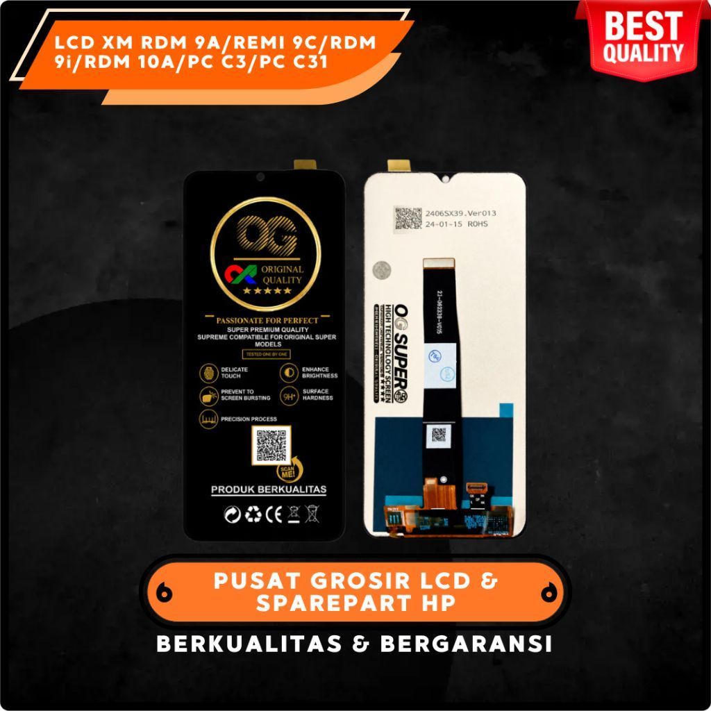 Layar LCD Display untuk Xiaomi RDM 9A 9C RDM 9i RDM 10A PC C3 PC C31
