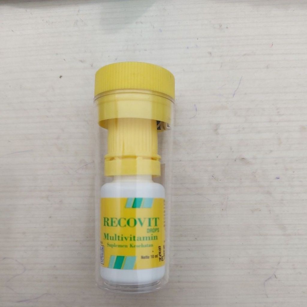 RECOVIT Drops 10ml Multivitamin Bayi Vitamin A D Vitamin B Dosis 6 Tetes/Hari