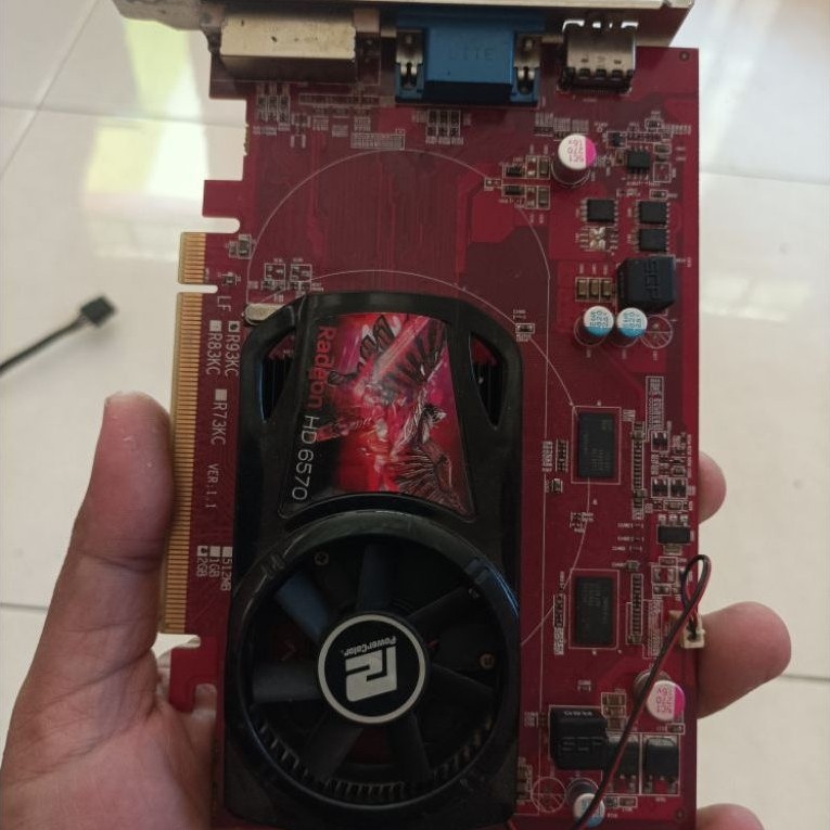 vga hd 6570 rusak matot ada bagian yg gosong