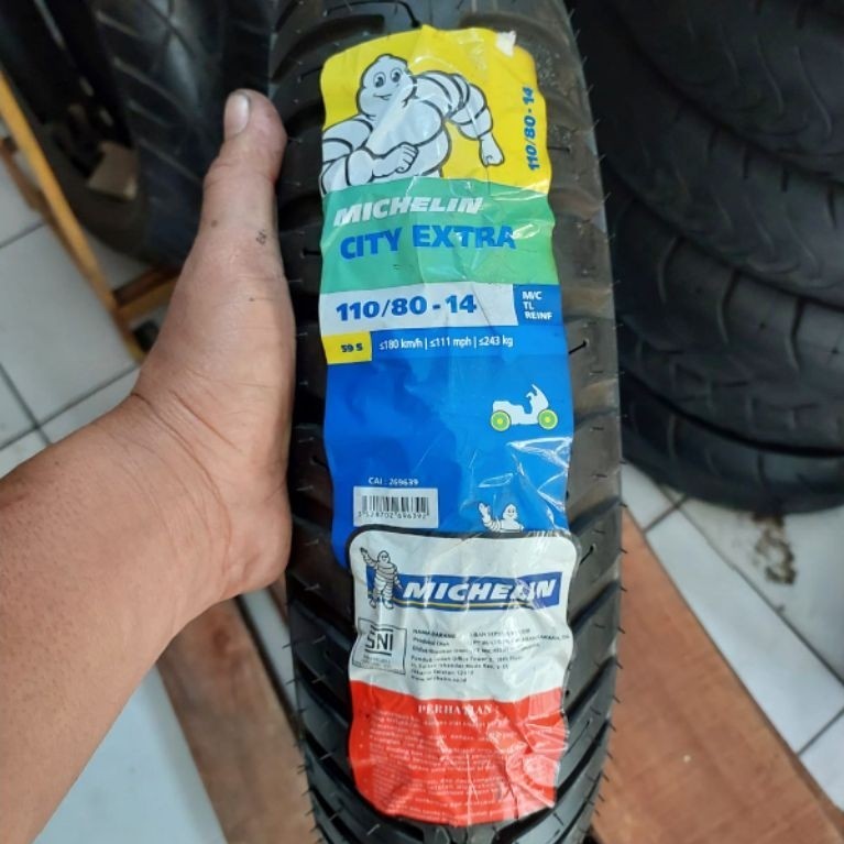 michelin city extra 110/80-14 ban depan Aerox / adv/ban belang pcx150/ban belakang vario160 dll