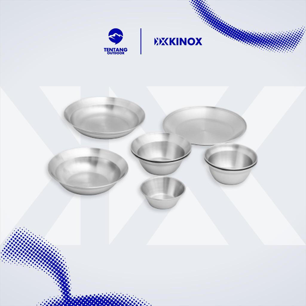 Piring Camping KINOX Tableware Set Stainless Steel Camping