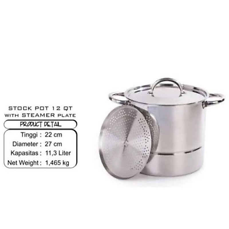 Panci Steamer 12Qt Supra
