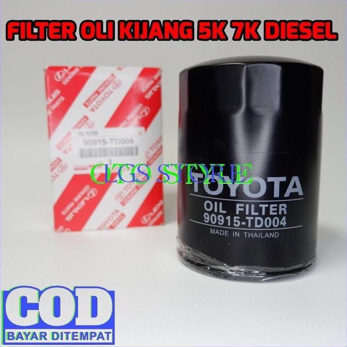 BEBAS ONGKIR - FILTER OLI 7K DIESEL - FILTER OIL KIJANG 7K LGX DIESEL 90915-TD004