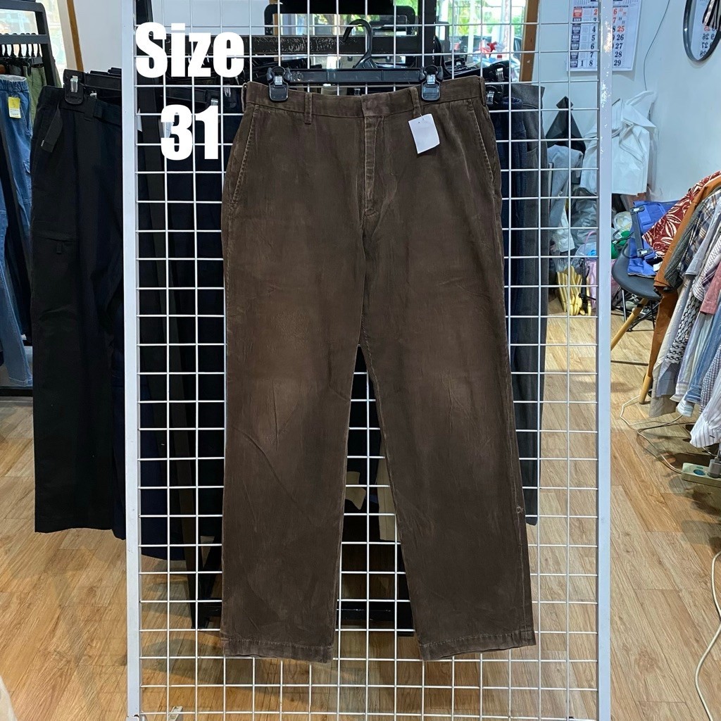 Uniqlo Dark Brown Corduroy Pants #Ch3017