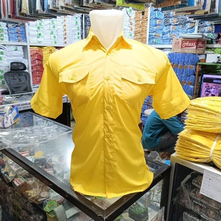 baju partai golkar lengan pendek