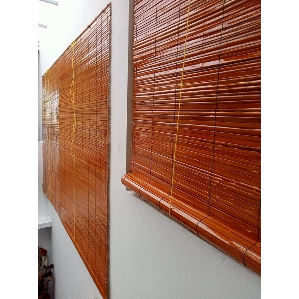 tirai bambu sawit outdoor ukuran 2x2 meter