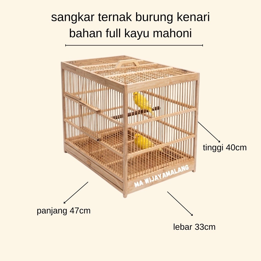Sangkar ternak kenari / pok burung kenari / box ternak kenari