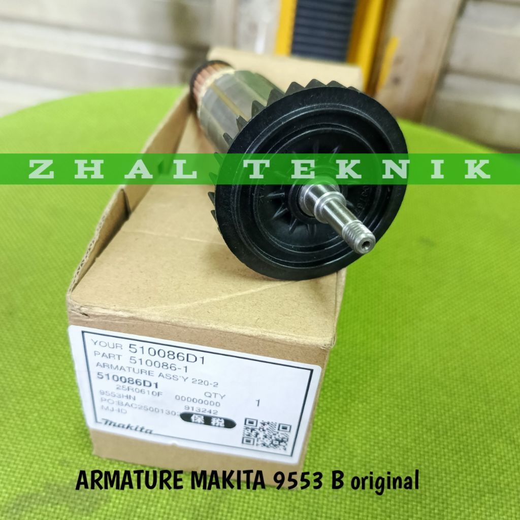 Armature Makita 9553b Mesin Grinda Angker Original