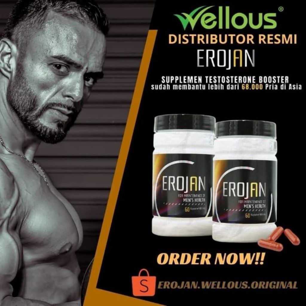 Terlaris Erojan Official Store Original 100% Kapsul Suplemen Herbal Distributor Resmi Barcode Bpom &