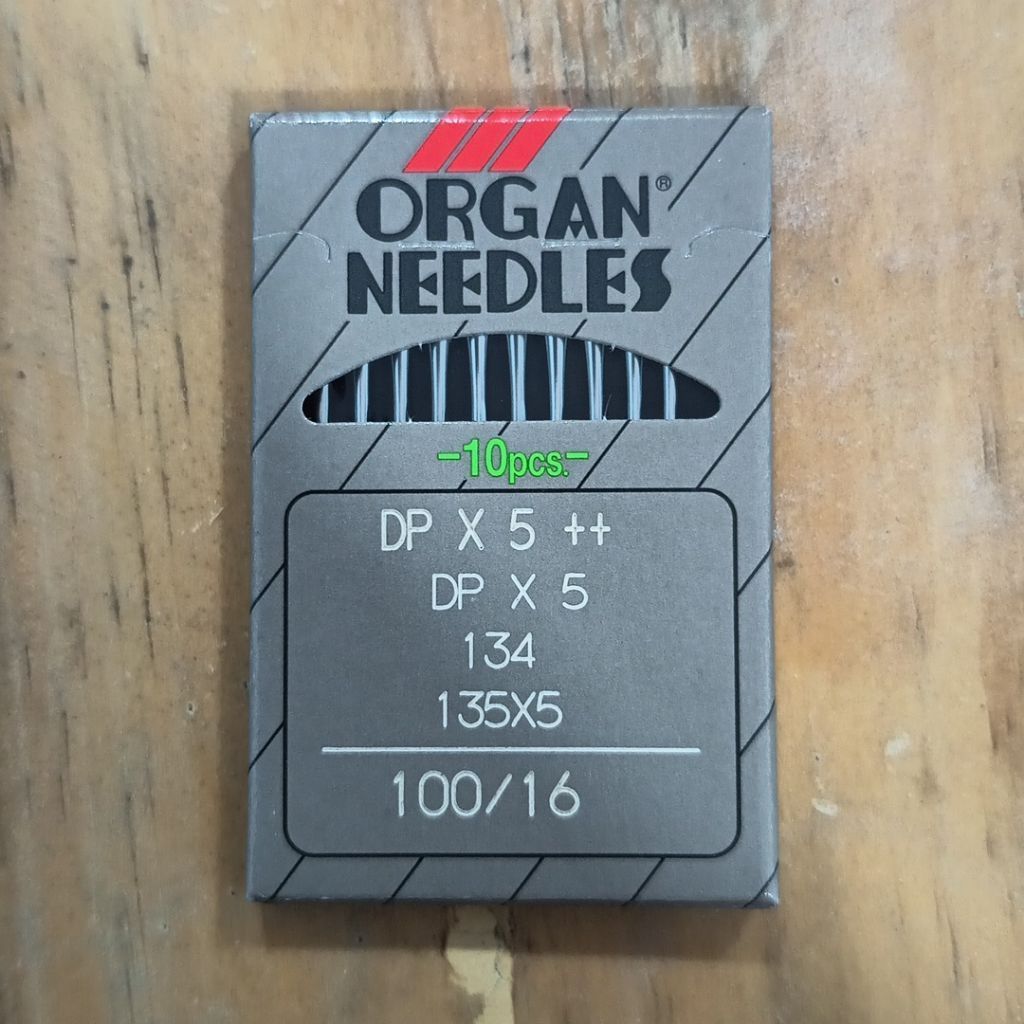 Jarum Organ Needles DPx5 100/16 no.16, Jarum Tajam/Kuat/Presisi