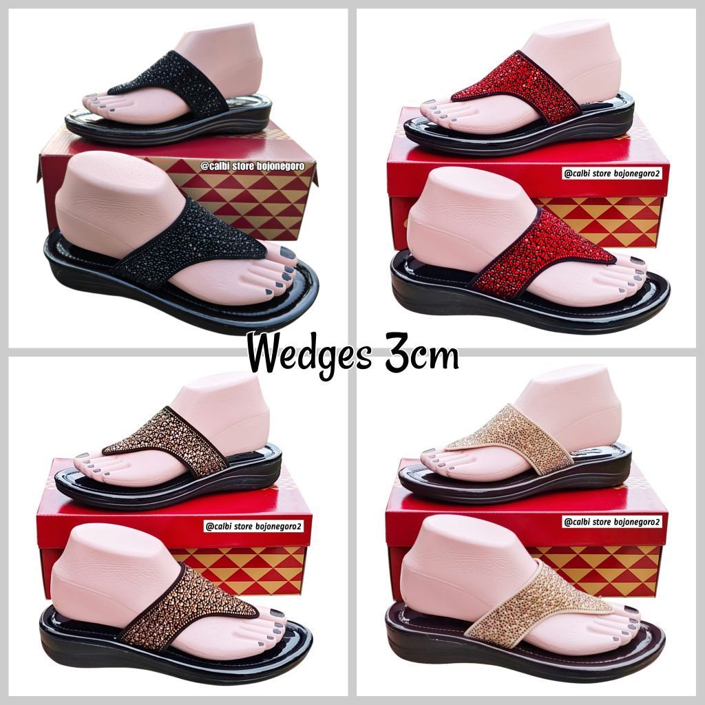 (( READY STOK )) SANDAL CALBI ORIGINAL MODEL JEPIT TERBARU PERMATA GLAMOUR