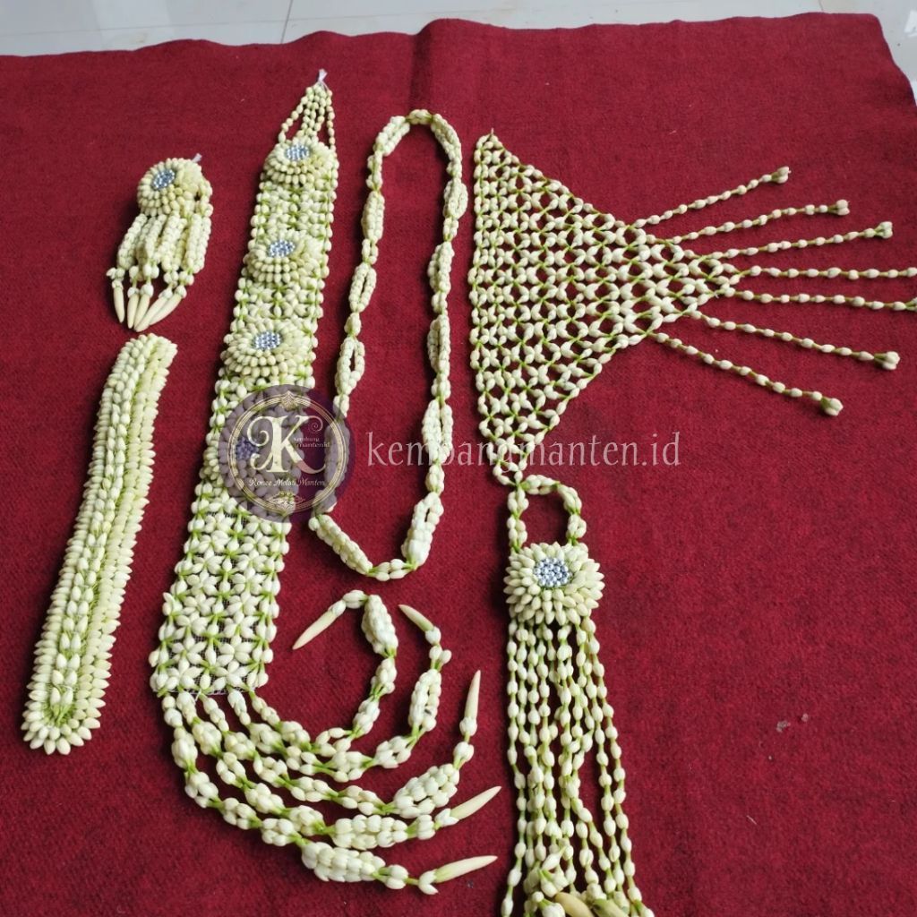 Paket Roncean Melati Solo Putri/Hijab (mute silver) - Ronce Bunga Melati Asli