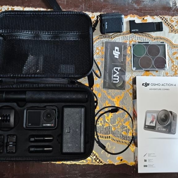 Dji Osmo Action 4 Adventure Combo Bekas Paket Lengkap