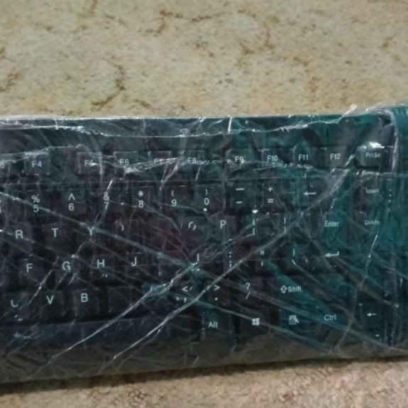 BEKAS Keyboard Gaming Merk HP KM100 normal bekasl second murah empuk