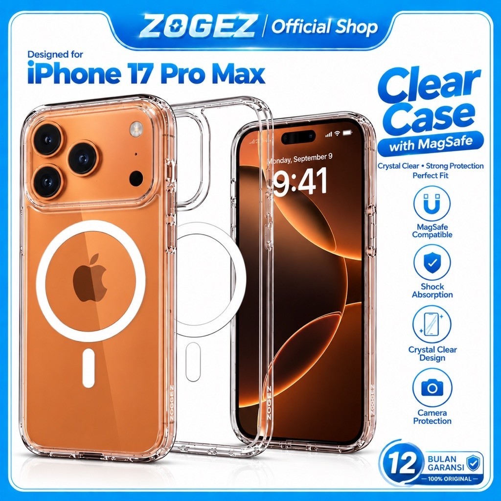 ZOGEZ [GROSIR] Case Magsafe IPHONE 7 7+ 8 8+ PLUS SE 2 2020 X XS MAX XR 11 12 13 14 15 16 17 PRO MAX