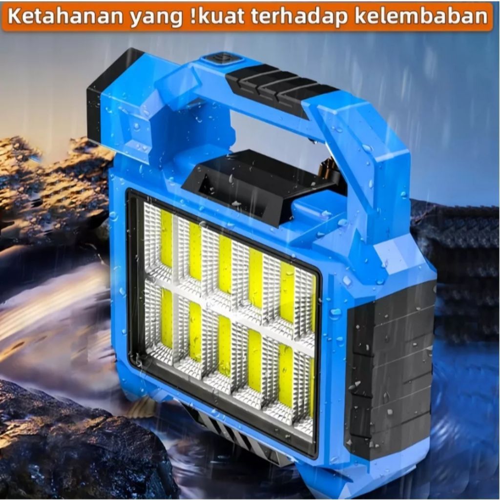 Senter Portable Lampu Tenaga Surya Super Terang