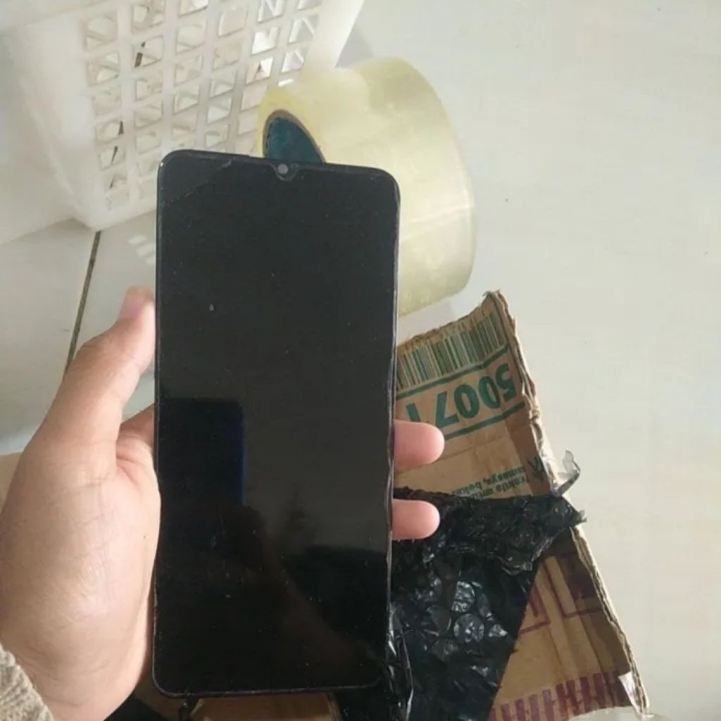 Lcd Tc Hp Infinix Smart 7 Minus Lcd Garis cabutan normal