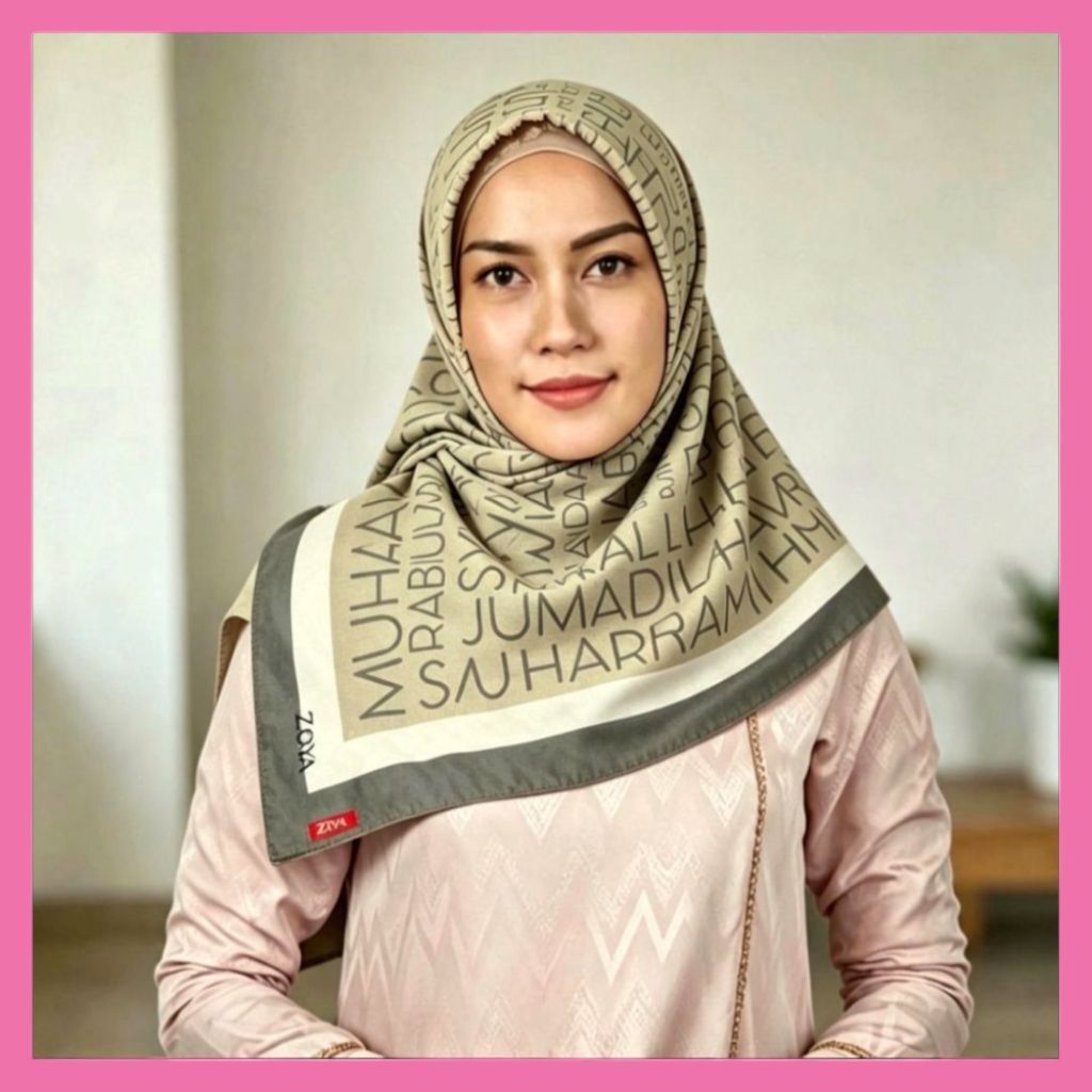Zoya Thifora/Amaica/Inez Scarf Kerudung Segiempat Hijab