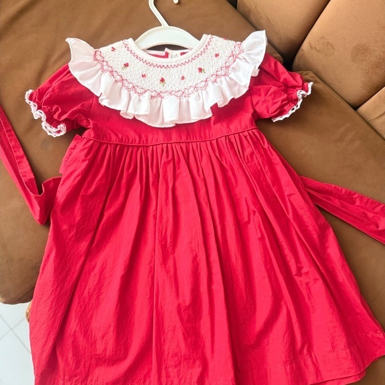 preloved smocked dress tykes n tots like new 4y