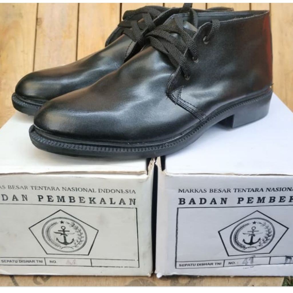 Sepatu Pdh Pembakalan TNI Polri Sepatu Pdh Molding Pembakalan / Asli kulit Sepatu Bagus
