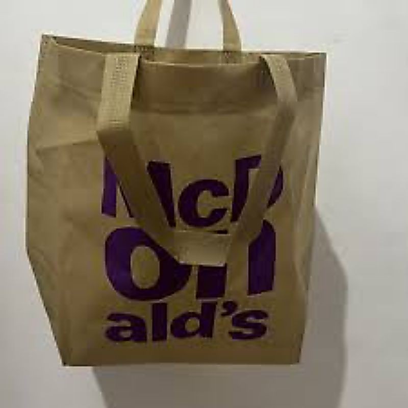 reusable shopping bag reusable spunbound McD Kantong McD Ungu Collectible Preloved Spunbound McDonal