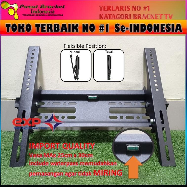 Bracket TV SAKURA 21" s/d 43" waterpass GARANSI 100% COCOK IMPORT QUALITY