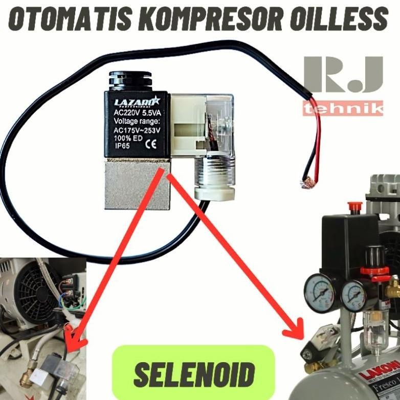 Selenoid Valve Otomatis Kompresor Oilless Compressor Lakoni Basic Fresco