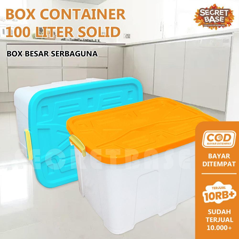 BOX CONTAINER 100 LITER + RODA - Kontainer Box / Container Box