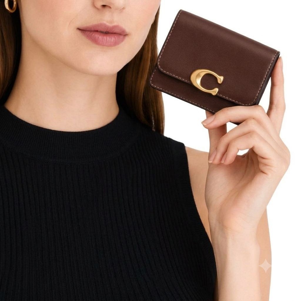 Coach Bandit Card Case Maple