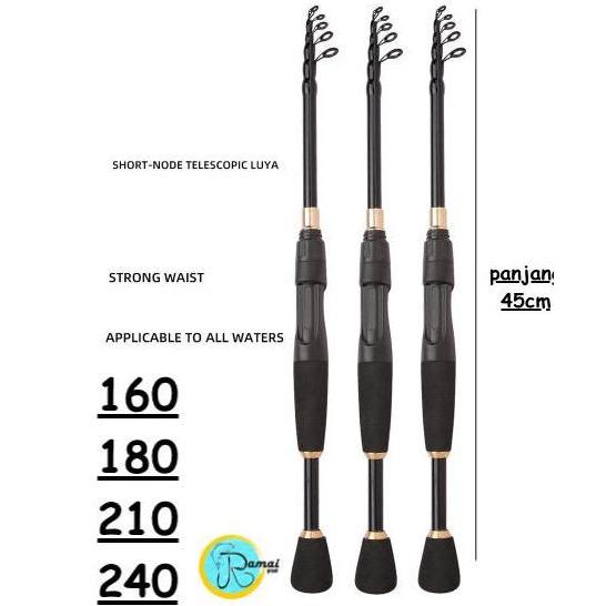 Telescopic Fishing Rod Ultralight Spinning/Casting Fishing Rod Carbon Fiber Fishing Tackle