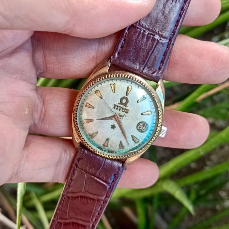Jam Tangan Vintage Original Titus Royal Time Matic
