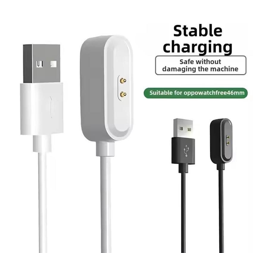 1 Meter Kabel Magnetic Charger 2 PIN OPPO Watch/Band - USB Fast Charging Kompatibel Smartwatch & Sma
