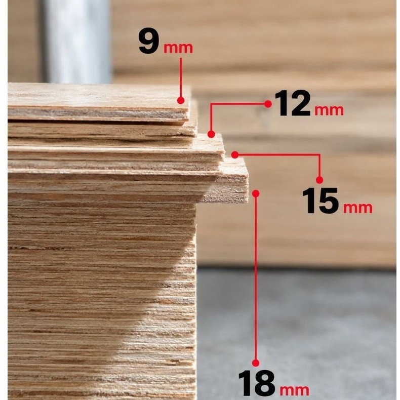 Multiplek Plywood Blockboard 9mm Lebar 50cm, Papan Kayu Plywood Tebal 9mm, Papan Multiplek untuk Mej