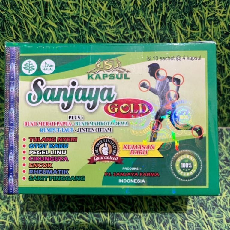 Sanjaya GOLD Pegal Linu isi 4 kapsul 10 sachet