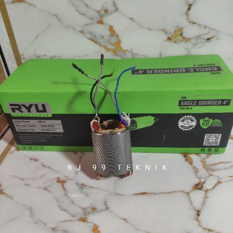 RYU STATOR MESIN GERINDA RYU RSG 100-6 ORIGINAL